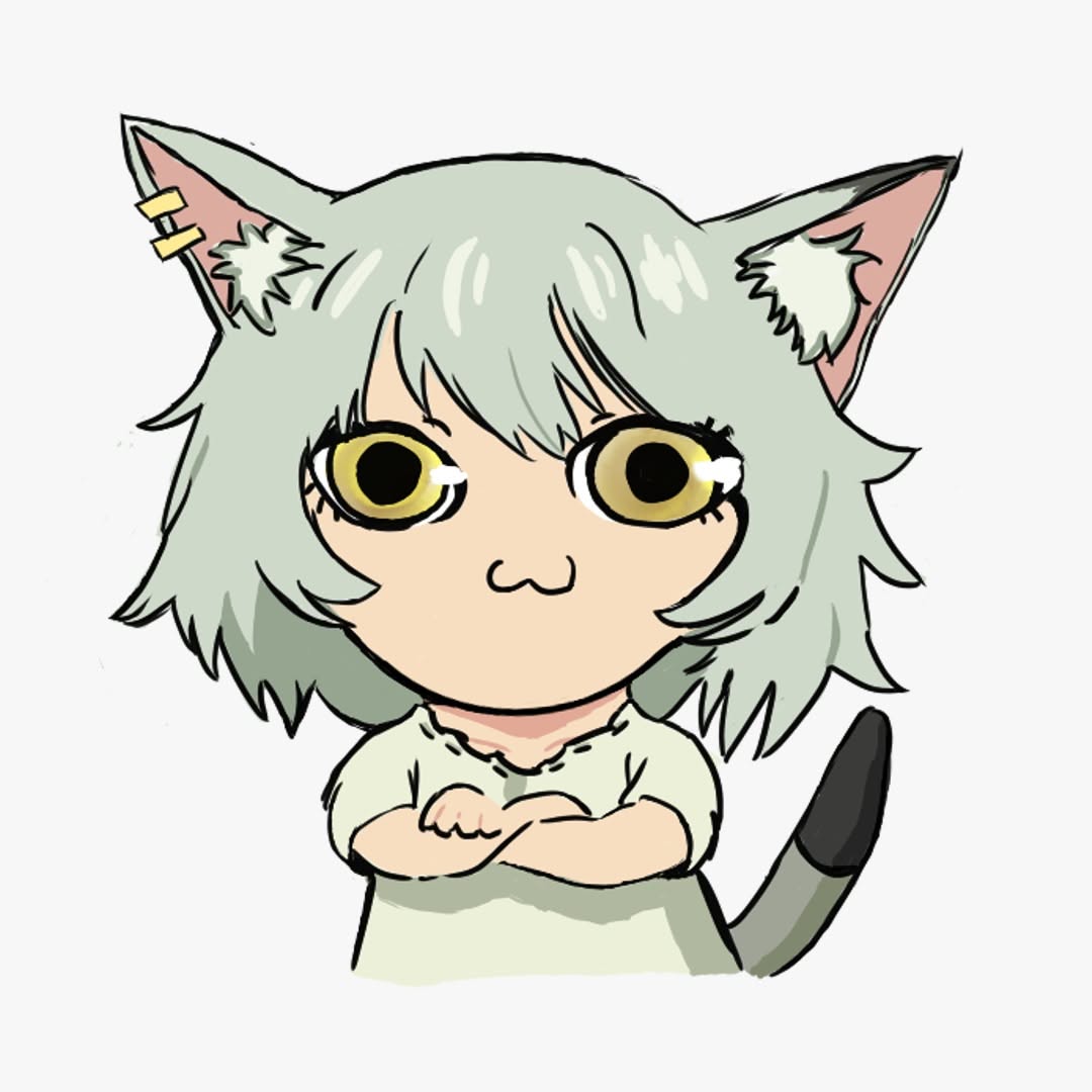 Chainsmoker Cat Anime Keychains