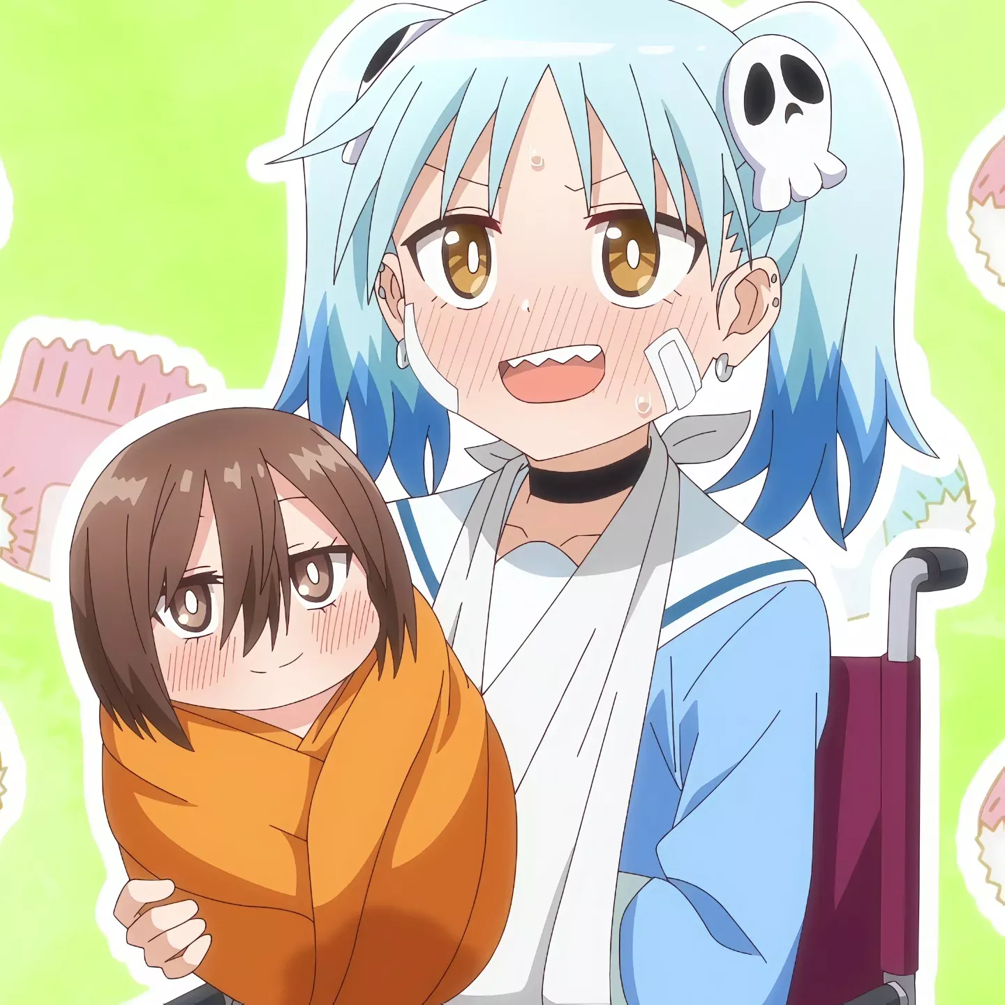 Hanaori-san Still Wants to Fight in the Next Life Anime Keychains Design 1