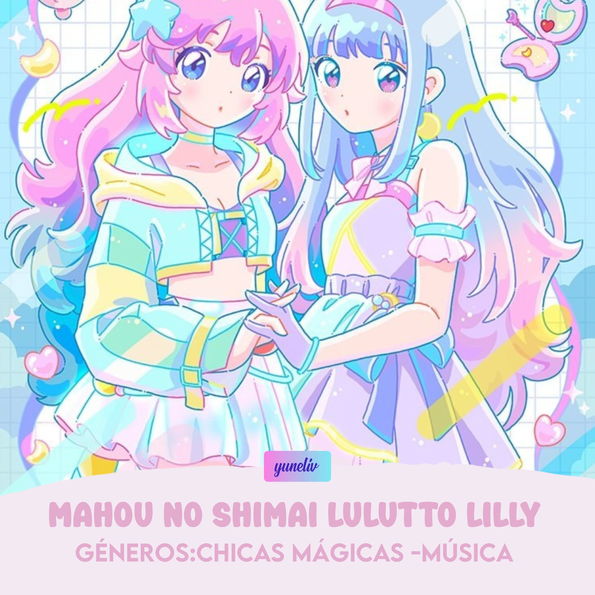 Magical Sisters Lulutto Lilly Anime Keychains