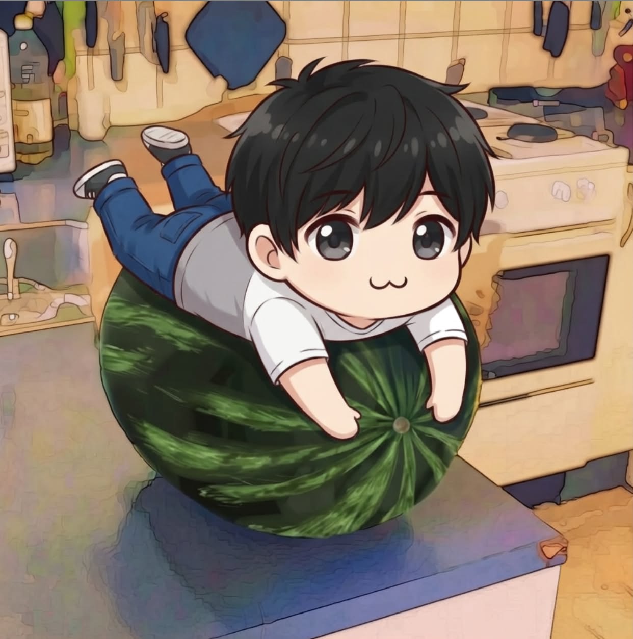 Uncle’s Obsession with Cute Things Anime Keychains Design 1
