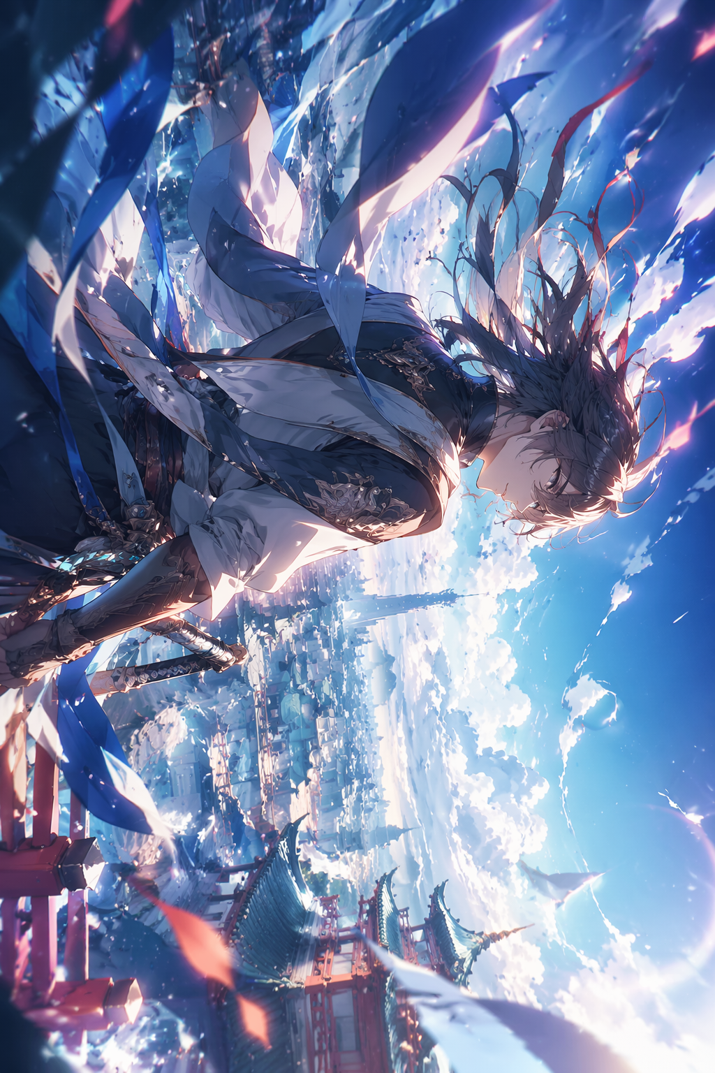 �Blue” by MILLENNIUM PARADE feat. Saya Gray, Daniel Caesar Anime Poster High Resolution Print Art