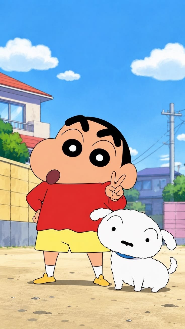 Crayon Shin-chan Anime Poster High Resolution Print Art