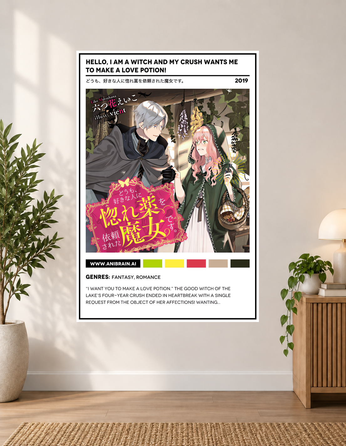 Hello, I Am a Witch and My Crush Wants Me to Make a Love Potion! Anime Poster
