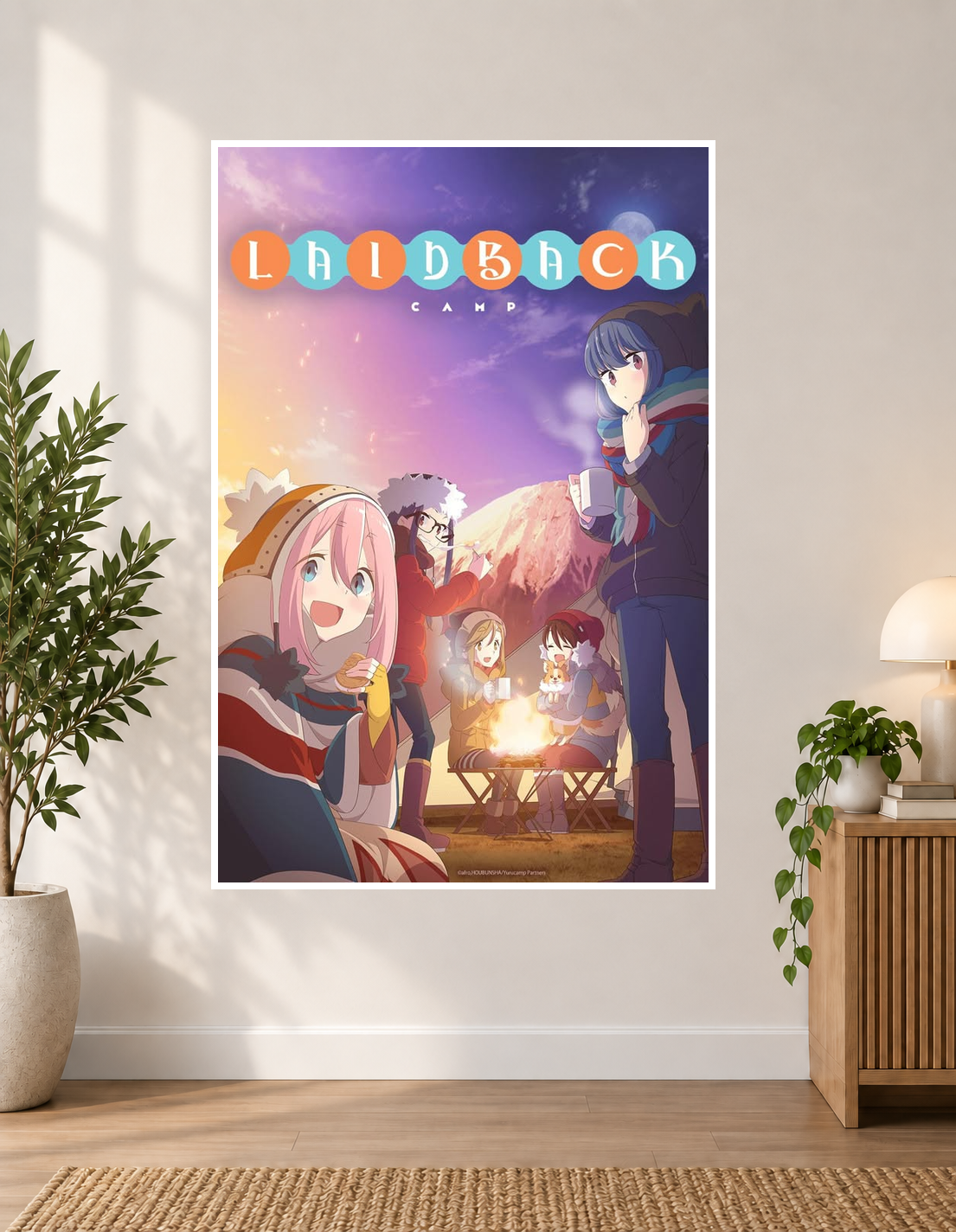 Laid-Back Camp Anime Poster