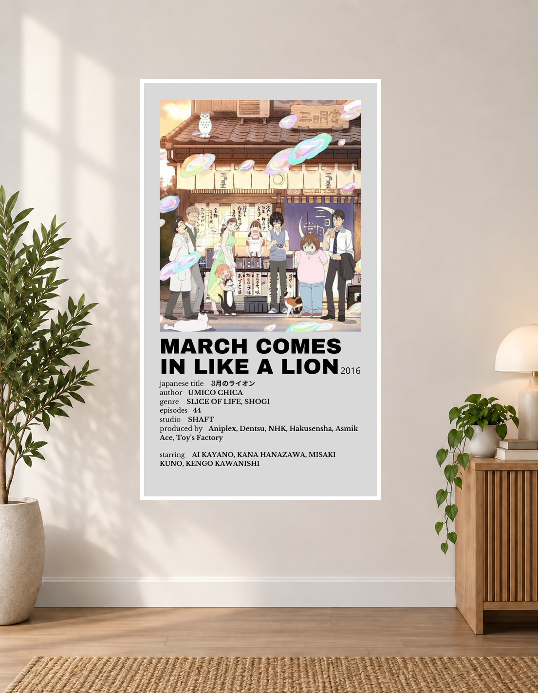 March Comes In Like a Lion Anime Poster