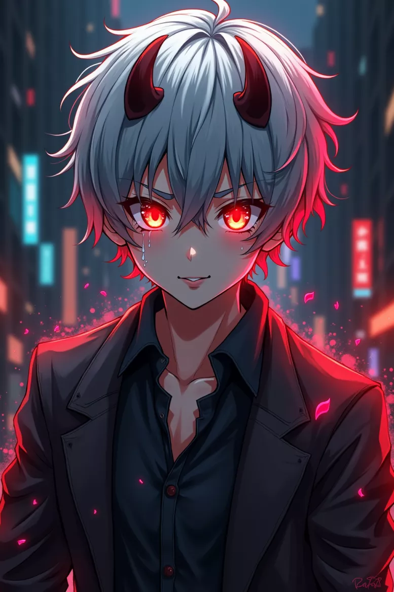 �Naita Akuma” by EMUNIMINI Anime Poster Design 11
