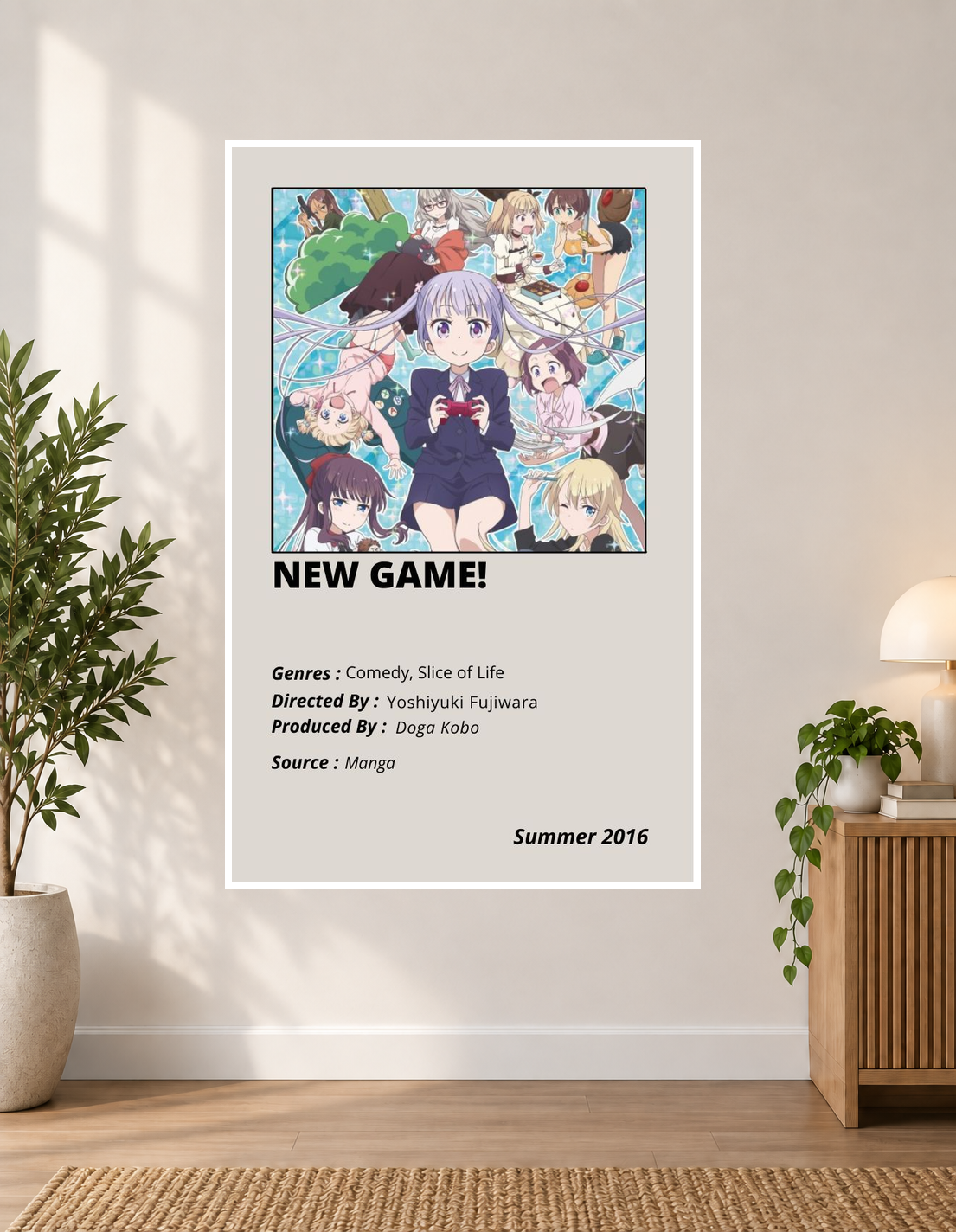 �NEW GAME” by halca Anime Poster Preview 4